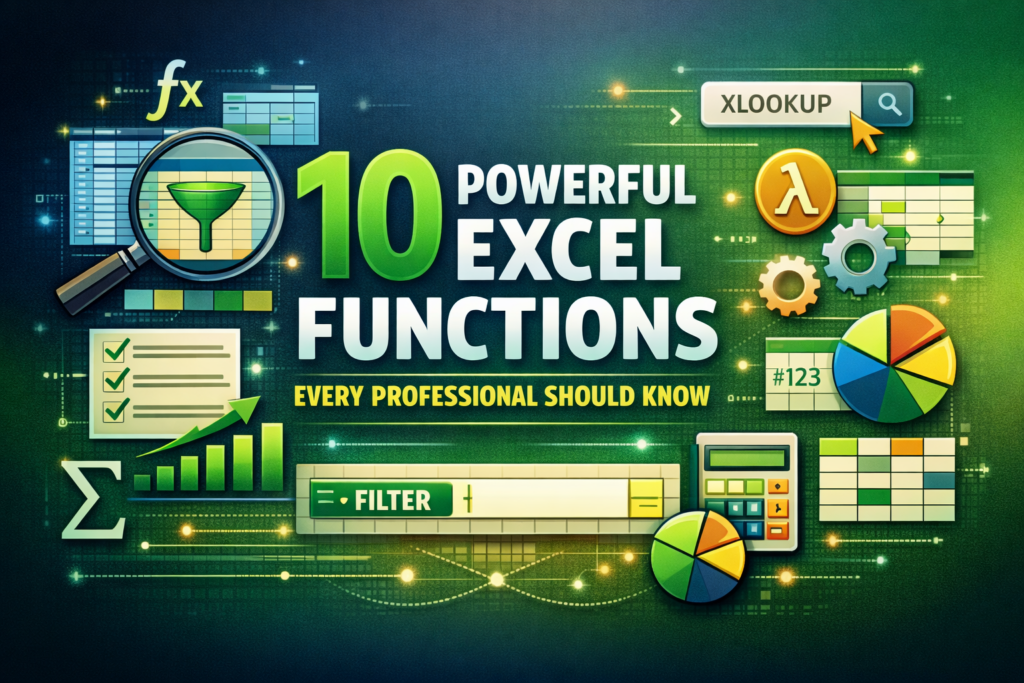 10 Powerful Excel Functions Every Professional Should Know – LearnNow